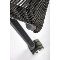 Scaun birou ergonomic Halmar Goliat, reglabil 117-125cm, cotiere reglabile, suport lombar reglabil, plasa/textil, negru