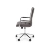 Scaun birou pentru copii Halmar Gonzo 4, inaltime reglabila 93-105cm, spatar matlasat, catifea, gri