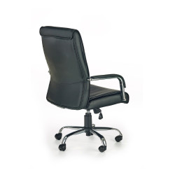 Scaun directorial Halmar Hamilton, inaltime reglabila 102-111cm, piele, negru