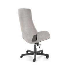 Scaun birou Halmar Harper, inaltime reglabila 113-123cm, stil clasic, functie blocare, functie balansare, catifea, gri