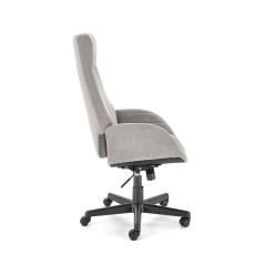 Scaun birou Halmar Harper, inaltime reglabila 113-123cm, stil clasic, functie blocare, functie balansare, catifea, gri