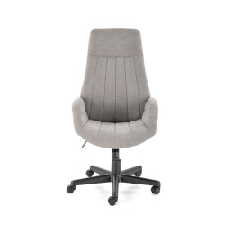 Scaun birou Halmar Harper, inaltime reglabila 113-123cm, stil clasic, functie blocare, functie balansare, catifea, gri