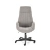 Scaun birou Halmar Harper, inaltime reglabila 113-123cm, stil clasic, functie blocare, functie balansare, catifea, gri