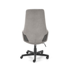 Scaun birou Halmar Harper, inaltime reglabila 113-123cm, stil clasic, functie blocare, functie balansare, catifea, gri