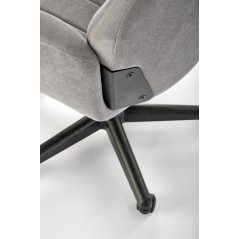 Scaun birou Halmar Harper, inaltime reglabila 113-123cm, stil clasic, functie blocare, functie balansare, catifea, gri
