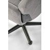 Scaun birou Halmar Harper, inaltime reglabila 113-123cm, stil clasic, functie blocare, functie balansare, catifea, gri
