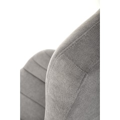 Scaun birou Halmar Harper, inaltime reglabila 113-123cm, stil clasic, functie blocare, functie balansare, catifea, gri