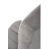 Scaun birou Halmar Harper, inaltime reglabila 113-123cm, stil clasic, functie blocare, functie balansare, catifea, gri