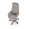 Scaun birou Halmar Harper, inaltime reglabila 113-123cm, stil clasic, functie blocare, functie balansare, catifea, gri