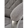 Scaun birou Halmar Helder 2, inaltime reglabila 113-120cm, stil scandinav, functie blocare, functie balansare, textil, gri