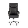 Scaun directorial Halmar Helder, inaltime reglabila 113-120cm, functie blocare, functie balansare, piele, negru