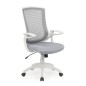 Scaun ergonomic pentru birou, inaltime reglabila 104-114 cm, baza polipropilena, tapiterie mesh, blocare, balansare, gri/alb Scaun ergonomic pentru birou, inaltime reglabila 104-114 cm, baza polipropilena, tapiterie mesh, blocare, balansare, gri/alb