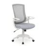 Scaun birou ergonomic Halmar Igor, inaltime reglabila 104-114cm, functie blocare, functie balansare, plasa/textil, gri/alb