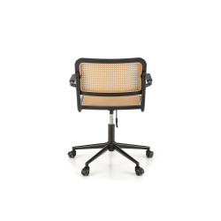 Scaun birou Halmar Incas, inaltime reglabila 77-90cm, stil vintage, functie blocare, polipropilena, portocaliu/negru