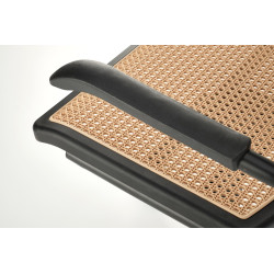 Scaun birou Halmar Incas, inaltime reglabila 77-90cm, stil vintage, functie blocare, polipropilena, portocaliu/negru