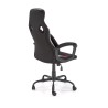 Scaun birou Halmar Jensen, inaltime reglabila 115-125cm, roti cauciucate, piele/textil, negru/gri