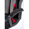 Scaun birou Halmar Jensen, inaltime reglabila 115-125cm, roti cauciucate, piele/textil, negru/gri