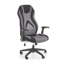 Scaun birou Halmar Jofrey, inaltime reglabila 109-117cm, functie blocare, functie balansare, textil, negru/gri
