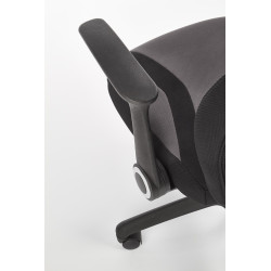 Scaun birou Halmar Jofrey, inaltime reglabila 109-117cm, functie blocare, functie balansare, textil, negru/gri