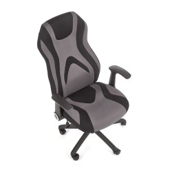 Scaun birou Halmar Jofrey, inaltime reglabila 109-117cm, functie blocare, functie balansare, textil, negru/gri