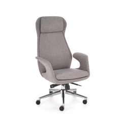 Scaun birou Halmar Kevin, inaltime reglabila 118-125cm, stil scandinav, functie balansare, functie multiblock, textil, gri
