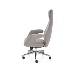 Scaun birou Halmar Kevin, inaltime reglabila 118-125cm, stil scandinav, functie balansare, functie multiblock, textil, gri