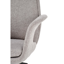 Scaun birou Halmar Kevin, inaltime reglabila 118-125cm, stil scandinav, functie balansare, functie multiblock, textil, gri