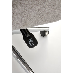 Scaun birou Halmar Kevin, inaltime reglabila 118-125cm, stil scandinav, functie balansare, functie multiblock, textil, gri