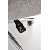 Scaun birou Halmar Kevin, inaltime reglabila 118-125cm, stil scandinav, functie balansare, functie multiblock, textil, gri