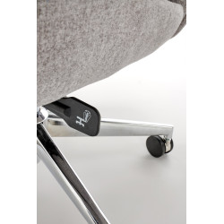 Scaun birou Halmar Kevin, inaltime reglabila 118-125cm, stil scandinav, functie balansare, functie multiblock, textil, gri