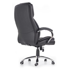 Scaun directorial Halmar King, inaltime reglabila 116-124cm, cadru metal, spatar matlasat, roti cauciucate, piele, negru