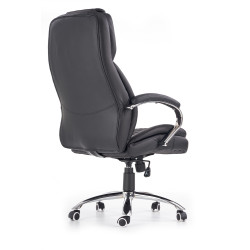 Scaun directorial Halmar King, inaltime reglabila 116-124cm, cadru metal, spatar matlasat, roti cauciucate, piele, negru