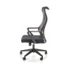 Scaun birou ergonomic Halmar Loreto, inaltime reglabila 113-123cm, roti cauciucate, plasa/textil, negru