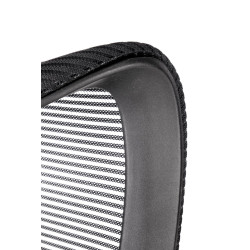 Scaun birou ergonomic Halmar Loreto, inaltime reglabila 113-123cm, roti cauciucate, plasa/textil, negru