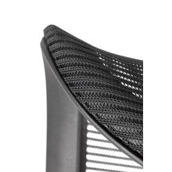 Scaun birou ergonomic Halmar Loreto, inaltime reglabila 113-123cm, roti cauciucate, plasa/textil, negru