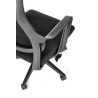 Scaun birou ergonomic Halmar Loreto, inaltime reglabila 113-123cm, roti cauciucate, plasa/textil, negru
