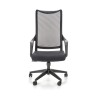 Scaun birou ergonomic Halmar Loreto, inaltime reglabila 113-123cm, roti cauciucate, plasa/textil, negru