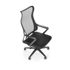 Scaun birou ergonomic Halmar Loreto, inaltime reglabila 113-123cm, roti cauciucate, plasa/textil, negru