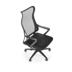Scaun birou ergonomic Halmar Loreto, inaltime reglabila 113-123cm, roti cauciucate, plasa/textil, negru