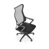 Scaun birou ergonomic Halmar Loreto, inaltime reglabila 113-123cm, roti cauciucate, plasa/textil, negru