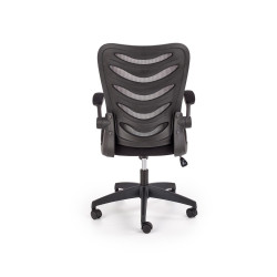 Scaun birou ergonomic Halmar Lovren, inaltime reglabila 97-104cm, functie blocare, functie balansare, plasa/textil, negru/gri