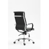 Scaun directorial Halmar Mantus, inaltime reglabila 108-117cm, roti cauciucate, cadru metal, piele, negru