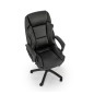 Scaun directorial Halmar Mario, inaltime reglabila 114-124cm, stil glamour, cadru polipropilena, piele, negru Scaun directorial Halmar Mario, inaltime reglabila 114-124cm, stil glamour, cadru polipropilena, piele, negru