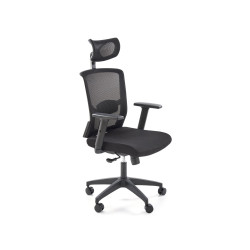 Scaun birou ergonomic Halmar Mason, inaltime reglabila 120-130cm, cotiere reglabile, functie multiblock, plasa/textil, negru