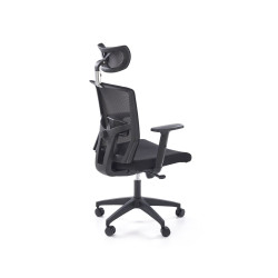 Scaun birou ergonomic Halmar Mason, inaltime reglabila 120-130cm, cotiere reglabile, functie multiblock, plasa/textil, negru