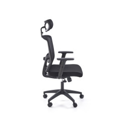 Scaun birou ergonomic Halmar Mason, inaltime reglabila 120-130cm, cotiere reglabile, functie multiblock, plasa/textil, negru