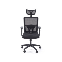 Scaun birou ergonomic Halmar Mason, inaltime reglabila 120-130cm, cotiere reglabile, functie multiblock, plasa/textil, negru