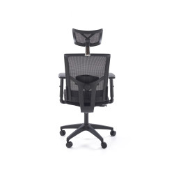 Scaun birou ergonomic Halmar Mason, inaltime reglabila 120-130cm, cotiere reglabile, functie multiblock, plasa/textil, negru