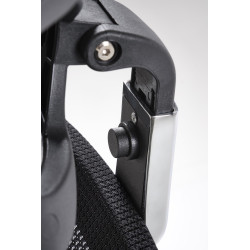 Scaun birou ergonomic Halmar Mason, inaltime reglabila 120-130cm, cotiere reglabile, functie multiblock, plasa/textil, negru