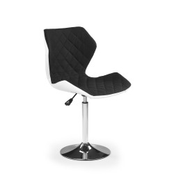 Scaun birou Halmar Matrix 2, inaltime reglabila 92-104cm, spatar matlasat, stofa, negru/alb